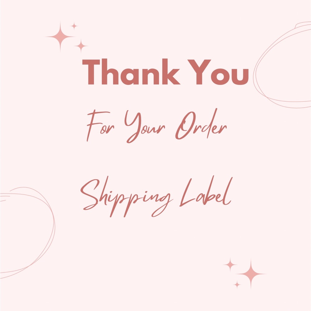 Thank You Shipping Label